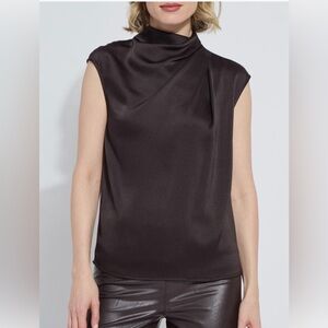 Lysse Aisha Sleeveless Cowl Neck Top NWT!